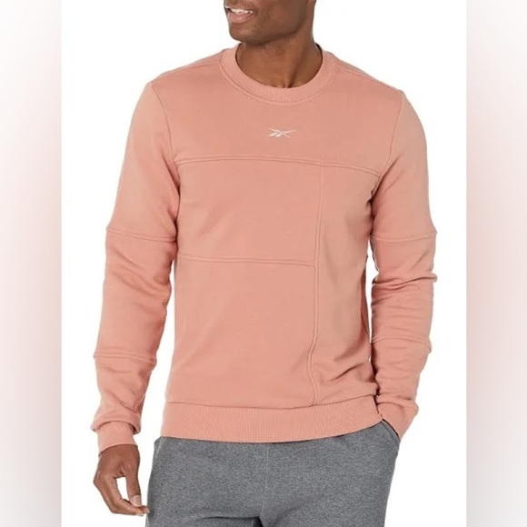 Reebok Other - Reebok Men’s MYT Minimal Waste Crewneck Sweatshirt Canyon Coral Sz Large NWT